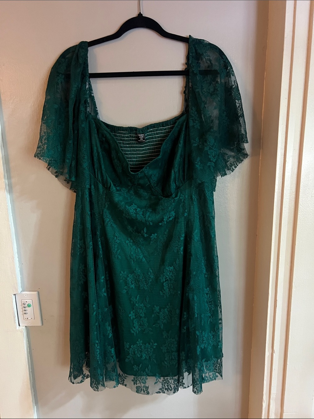 Shein Green Lace Cocktail Dress 3XL